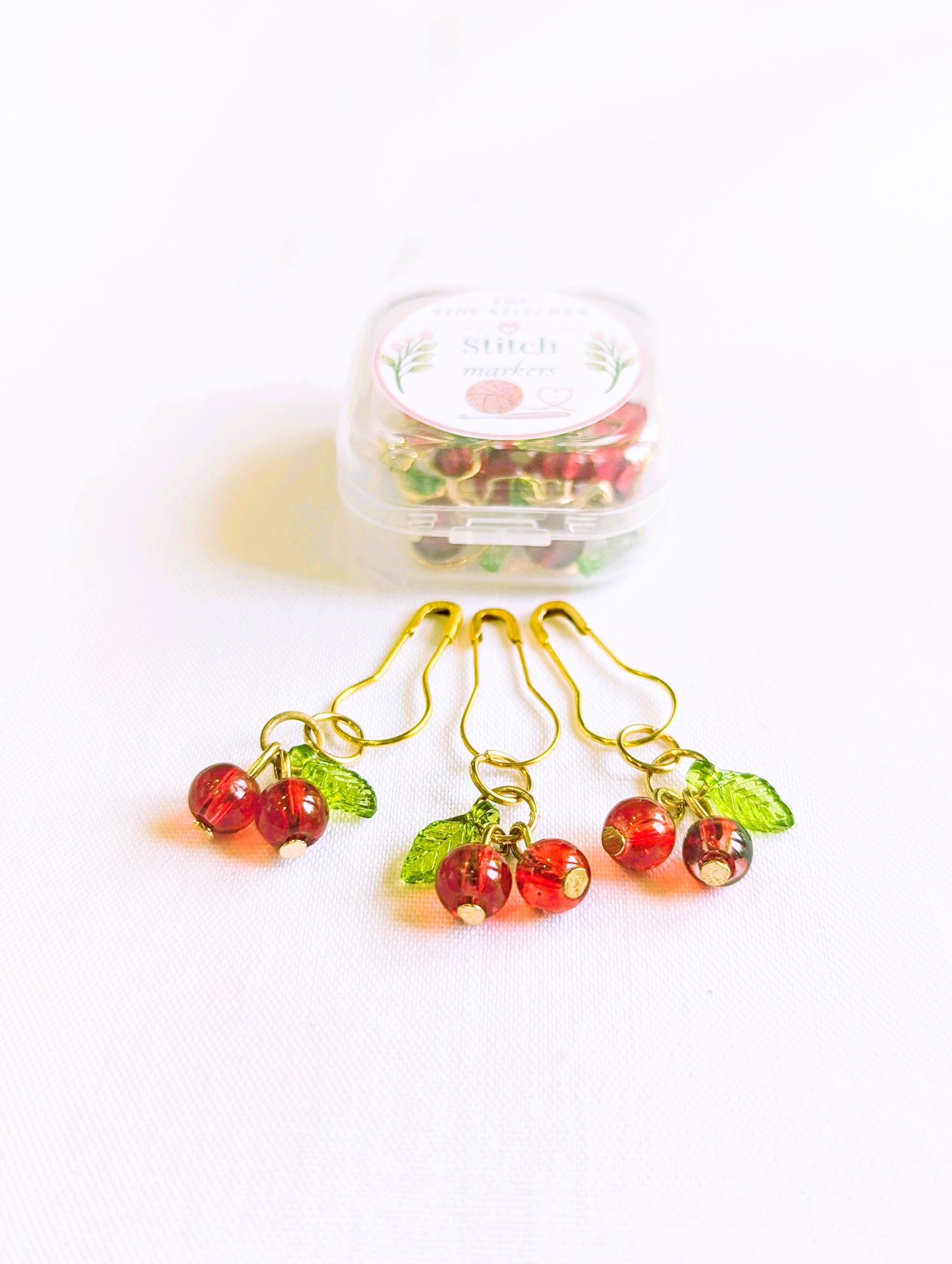 Cherries Stitch Markers