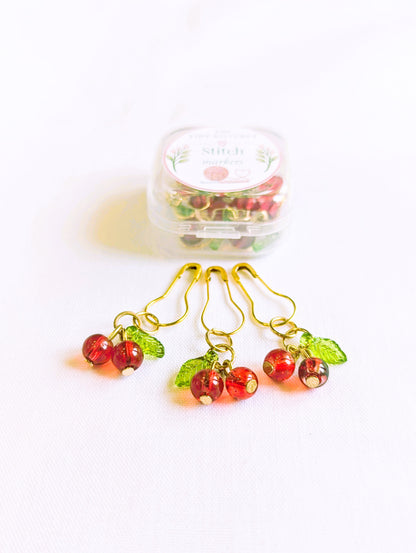Cherries Stitch Markers