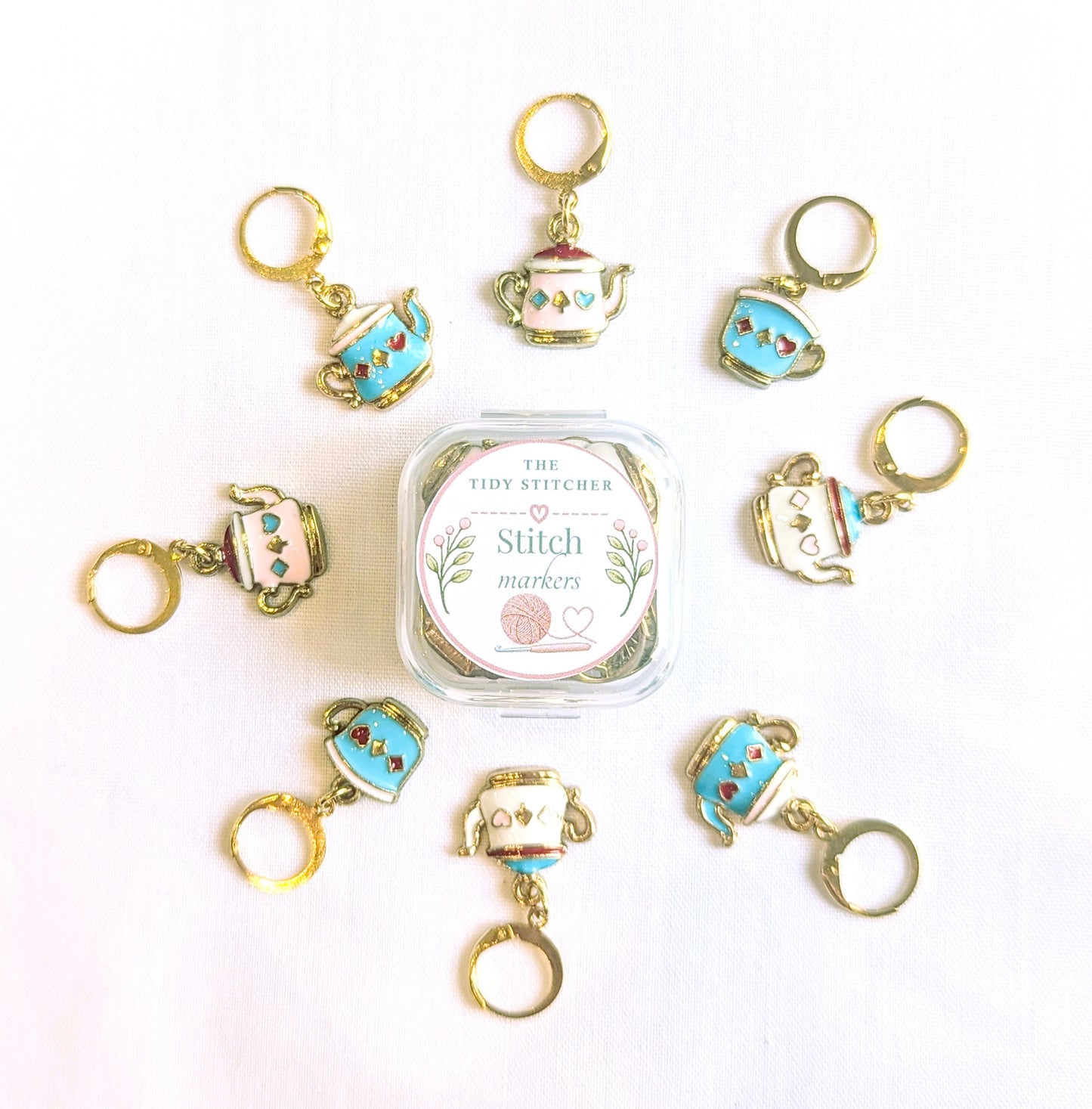 Time for Tea Stitch Markers