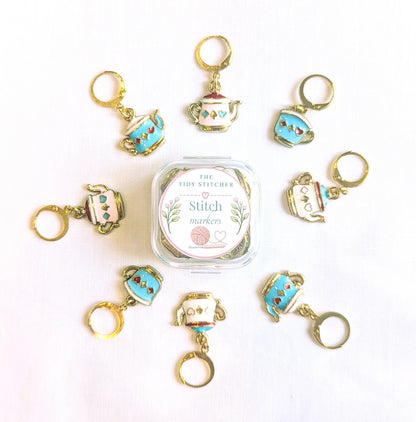 Time for Tea Stitch Markers
