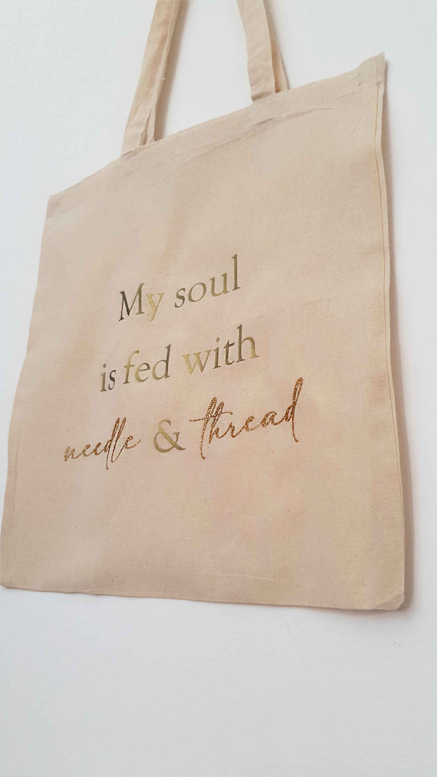 My Soul is Fed with a Needle & Thread Tote Bag