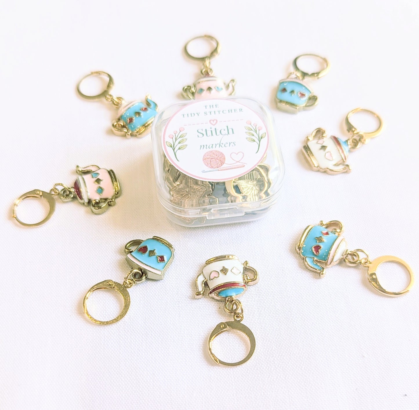 Time for Tea Stitch Markers