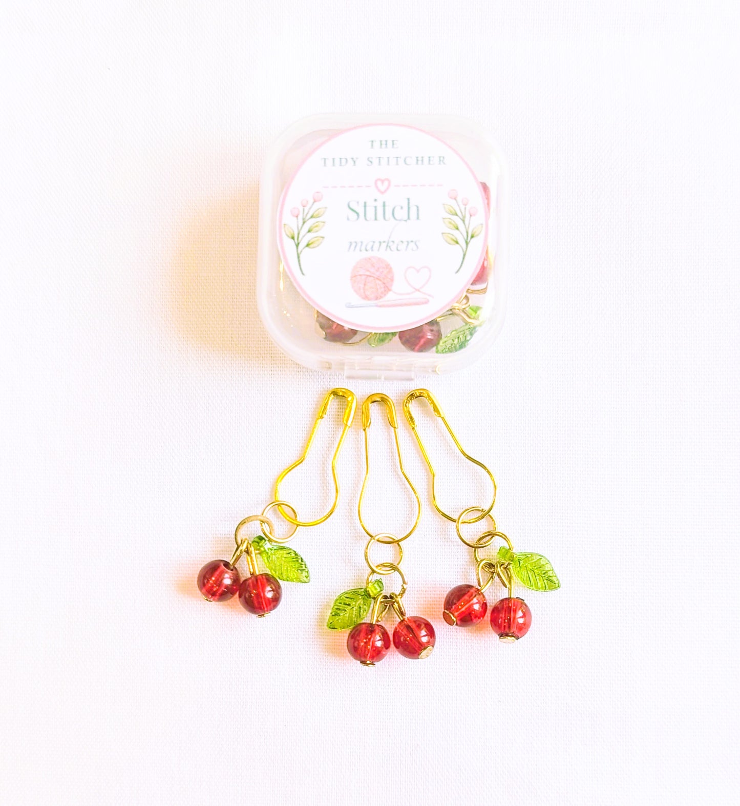 Cherries Stitch Markers
