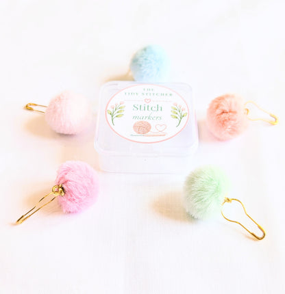 Pom Pom Stitch Markers