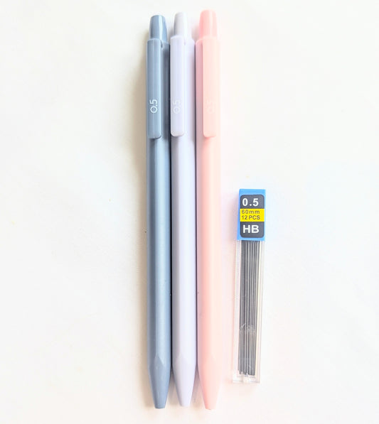 Mechanical Pencil With Lead Pack