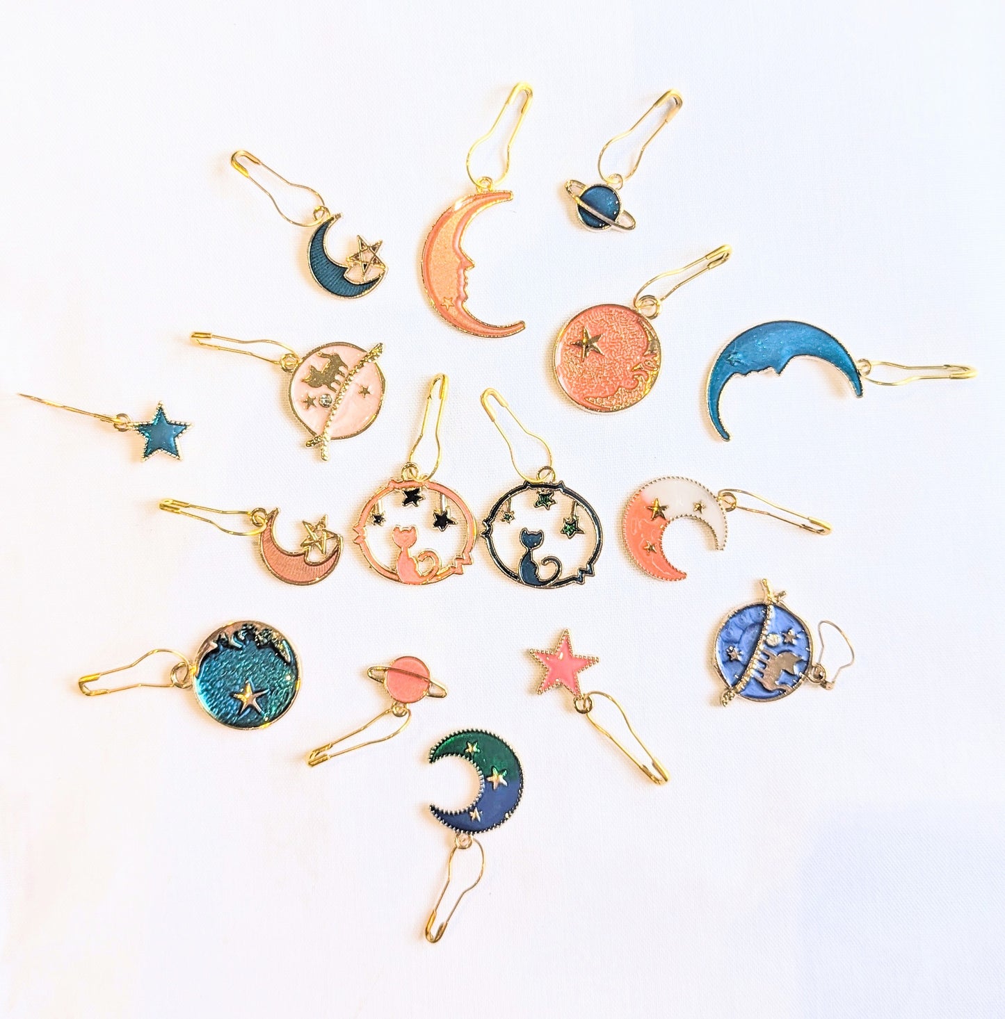 Celestial Cat Stitch Markers
