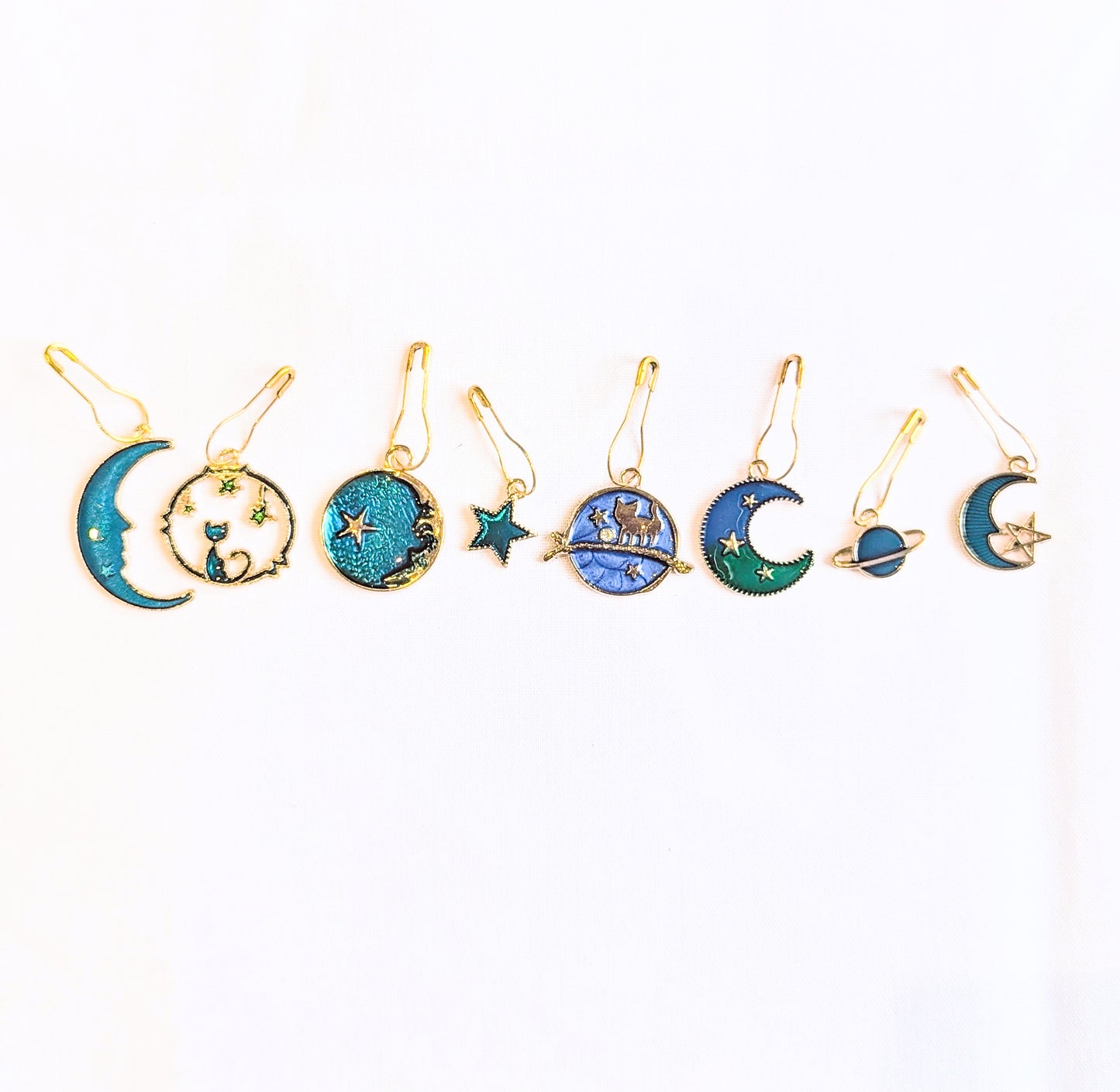 Celestial Cat Stitch Markers