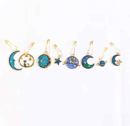 Celestial Cat Stitch Markers