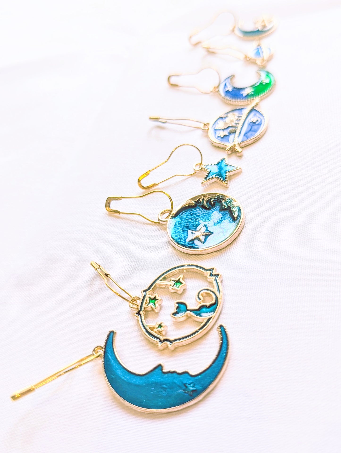 Celestial Cat Stitch Markers