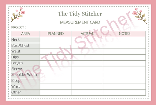 Measurement Cards