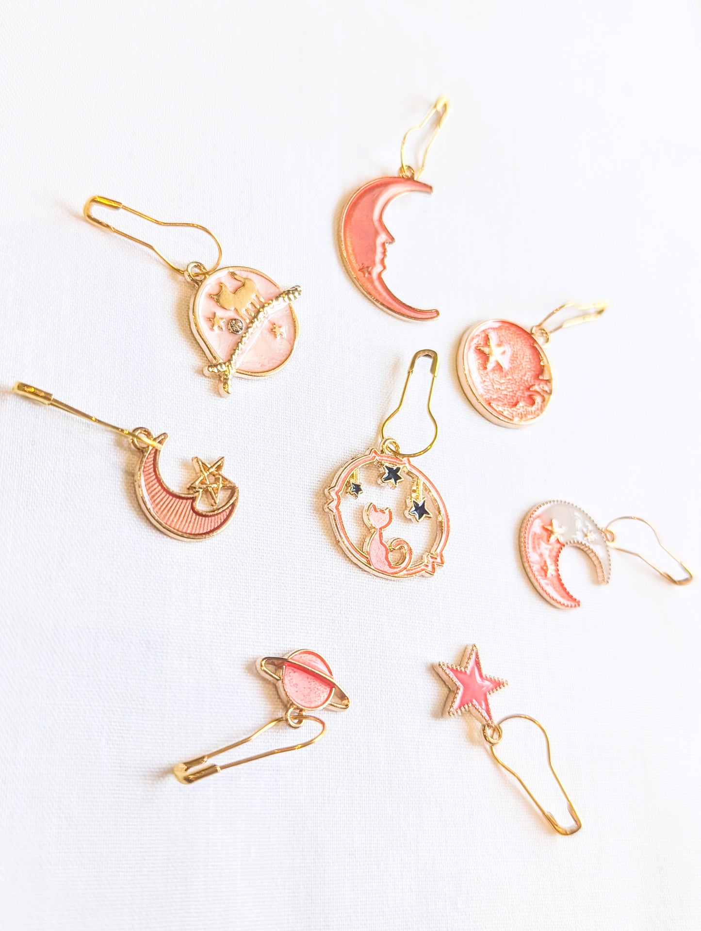 Celestial Cat Stitch Markers