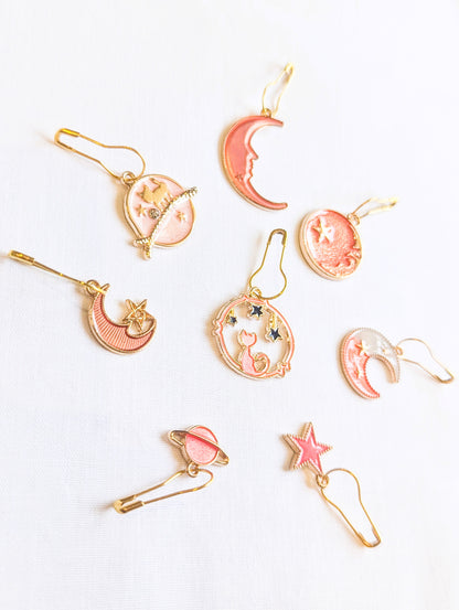 Celestial Cat Stitch Markers