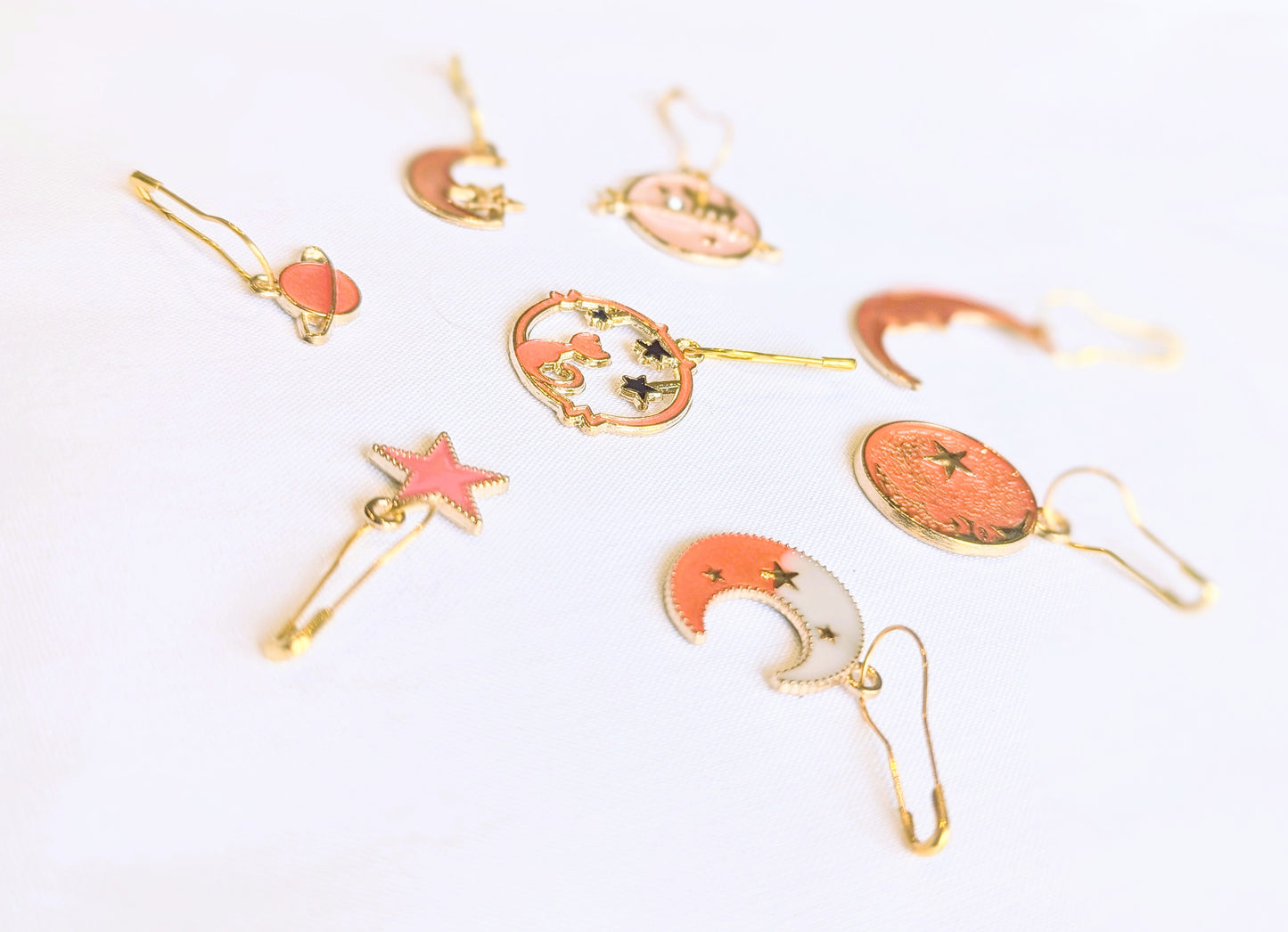 Celestial Cat Stitch Markers